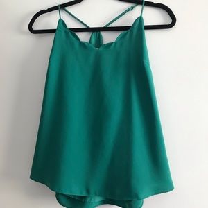 Scalloped Emerald Green Tank from J. Crew
